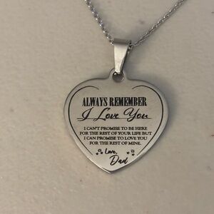 Heart-Shaped Silver Pendant Necklace